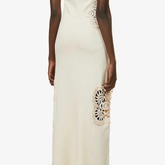 ACNE STUDIOS ERIA COTTON BLEND CROCHET MAXI DRESS - Picture 9 of 9